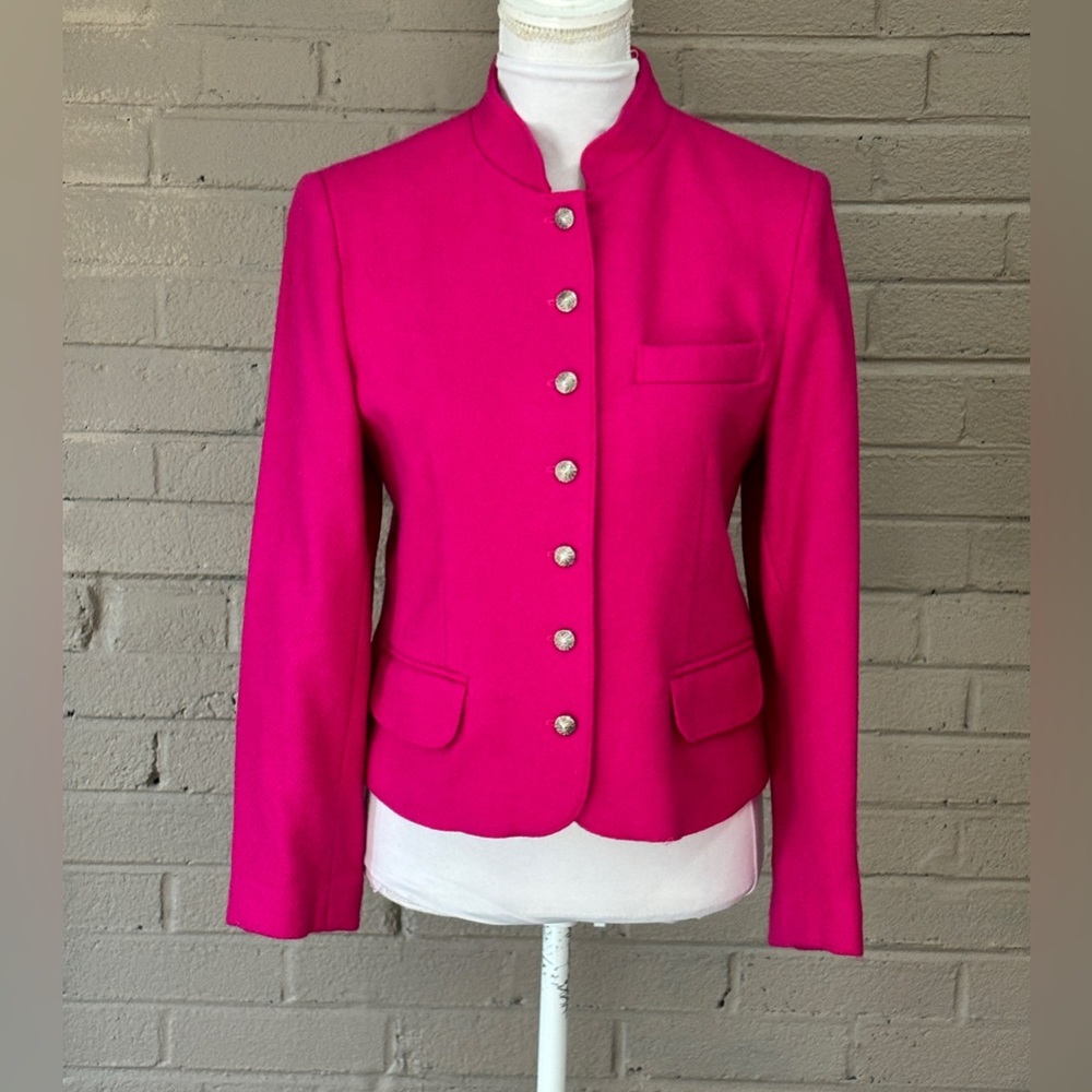 Vintage Magenta Wool blend jacket